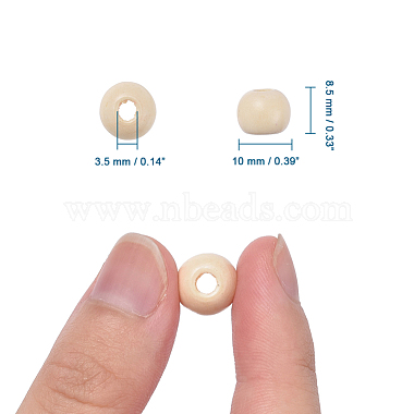 Des perles en bois naturel(X-TB10mmY-8)-2