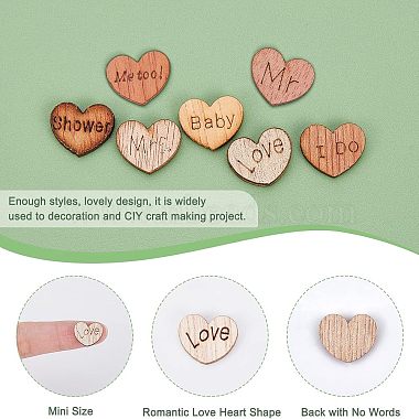 Superfindings 4 Styles Herz mit Love & Word Holzcabochons(WOOD-FH0001-90)-6