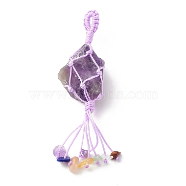 Natural Amethyst Pendants(PALLOY-JF01212-05)-2