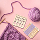 benecreat 4pcs 2 règles de jauge de tricot en bois de style(DIY-BC0009-31)-5