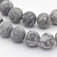 Pierre de carte naturelle/jaspe polychrome/pierre de picasso/brins de perles de jaspe de picasso(X-G-D657-10mm)-1
