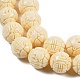 Synthetic Coral Carved Beads Strands(CORA-C003-12B)-3