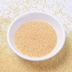 MIYUKI Delica Beads, Cylinder, Japanese Seed Beads, 11/0, (DB1478) Transparent Pale Apricot Luster, 1.3x1.6mm, Hole: 0.8mm, about 2000pcs/bottle, 10g/bottle(SEED-JP0008-DB1478)