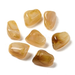 Transparent Acrylic Beads, Dark Goldenrod, 14.5x11.5x9.5mm, Hole: 1.8mm, about 575pcs/500g(OACR-A021-18B)