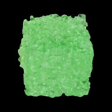 Pale Green Cube Resin Cabochons