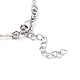 Natural Pearl Pendant Necklace with Glass Beaded Chains(NJEW-M201-01A)-3