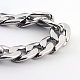 201 bordillos de acero inoxidable cadenas collares(NJEW-R063-30P)-1