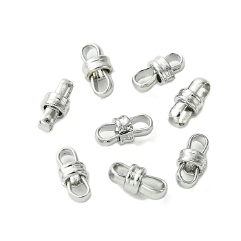 304 Stainless Steel Connerctor Charms, Stainless Steel Color, 8x3.5mm, Hole: 2.5x1.5mm