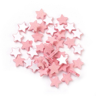 Pink Star Acrylic Cabochons
