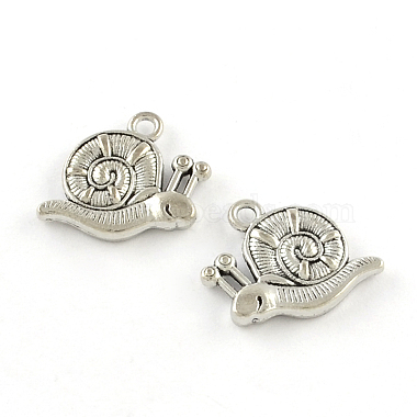 Antique Silver Snail Alloy Charms