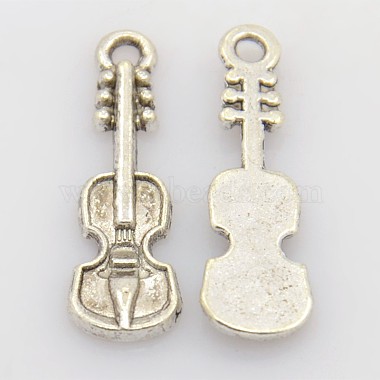 Antique Silver Musical Instruments Alloy Pendants
