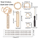 Chgcraft 4 Sets 2 Farben DIY-Schlüsselanhänger-Bastelset mit Zahlenanhängern(DIY-CA0004-48)-2