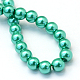 Baking Painted Pearlized Glass Pearl Round Bead Strands(HY-Q003-10mm-29)-4
