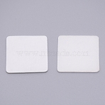 EVA Double-side Tap, With Double Adhesive Back, Antiskid, Square, White, 3x3x0.1cm(AJEW-WH0140-51A)