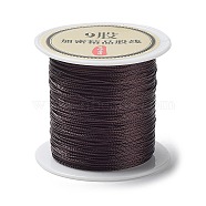 9-Ply Round Nylon Thread, with Spool, Coffee, 0.6mm, about 41.56 Yards(38m)/Roll(NWIR-Q001-01B-03)