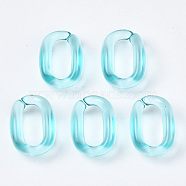 Transparent Acrylic Linking Rings, Quick Link Connectors, for Cable  Chains Making, Oval, Pale Turquoise, 15.5x11x6mm, Inner Diameter: 4.5x10.5mm, about 1330pcs/500g(TACR-Q275-001A)