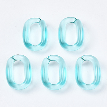 Transparent Acrylic Linking Rings, Quick Link Connectors, for Cable  Chains Making, Oval, Pale Turquoise, 15.5x11x6mm, Inner Diameter: 4.5x10.5mm, about 1330pcs/500g