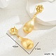 Luxurious Gold Earrings with Elegant Star and Heart Design(JO9174-2)-1