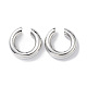 Rack Plating Brass Ring Cuff Earrings for Women(EJEW-H135-01P-01)-1