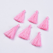 Polyester Tassel Pendant Decorations, Pearl Pink, 42~45mm(FIND-S260-C03)
