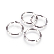 304 Stainless Steel Open Jump Rings, Stainless Steel Color, 12 Gauge, 20x2mm, Inner Diameter: 16mm, about 110pcs/bag(STAS-P212-23P-01)