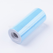 Deco Mesh Ribbons, Tulle Fabric, Tulle Roll Spool Fabric For Skirt Making, Light Sky Blue, 6 inch(150mm), 25yards/roll(22.86m/roll)(OCOR-WH0004-C22)