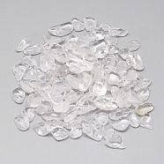 Natural Quartz Crystal Beads, Rock Crystal Beads, Tumbled Stone, No Hole/Undrilled, Chips, 8~20x5~10x1~7mm(X-G-Q947-34)