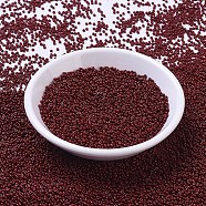 MIYUKI Round Rocailles Beads, Japanese Seed Beads, (RR4470) Duracoat Dyed Opaque Maroon, 11/0, 2x1.3mm, Hole: 0.8mm, about 5500pcs/50g(SEED-X0054-RR4470)