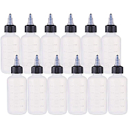 Plastic Glue Bottles, Clear, 13.5x4.6cm, Capacity: 120ml(DIY-BC0010-24)