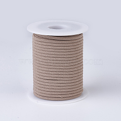 Nylon Threads, Milan Cords/Twisted Cords, BurlyWood, 3mm, about 21.87 yards(20m)/roll(NWIR-P018-05)