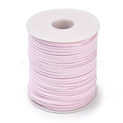 50 Yards Faux Suede Cord, Faux Suede Lace, for Jewelry Making, Misty Rose, 2.5mm(LW-U001-01D)