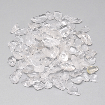 Natural Quartz Crystal Beads, Rock Crystal Beads, Tumbled Stone, No Hole/Undrilled, Chips, 8~20x5~10x1~7mm