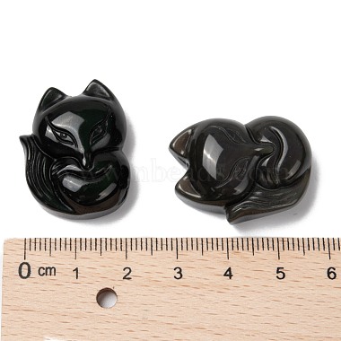 Natural Obsidian Pendants(G-G660-03)-3