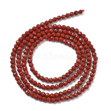 Chapelets de perles en jaspe rouge naturel(G-J002-22)-5