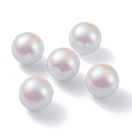 POM Plastic Beads, Imitation Pearl, Center Drilled, Round, Old Lace, 13.6mm, Hole: 1.2mm(KY-C012-01E-03)
