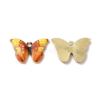 Golden Sandy Brown Butterfly Alloy Charms