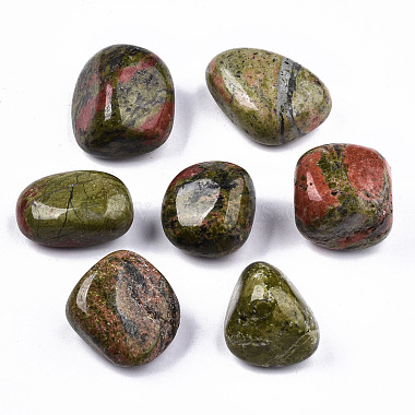 Natural Unakite Beads(G-N332-013)-2