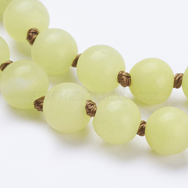 Natürliche Zitrone Jade Perlen Halsketten(X-NJEW-P202-36-B13)-2