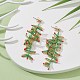 Glass Seed Braided Branch Dangle Stud Earrings(EJEW-MZ00070-02)-2