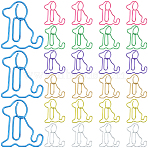 100Pcs Iron Paper Clips, Bookmark Marking Clips, Mixed Color, 31x26x1mm(FIND-CP0002-79)