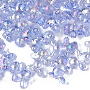 Transparent Acrylic Beads, AB Color Plated, Bear, Light Steel Blue, 16x13x8.5mm, Hole: 2mm, about 700pcs/500g(MACR-S154-127-C06)