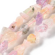 Raw Rough Natural Mixed Gemstone Beads Strands, Nuggets, 4~11x4.5~14.5x4.5~14.5mm, Hole: 0.8mm, about 41~43pcs/strand, 15.35~15.94''(39~40.5cm)(G-B065-C09)