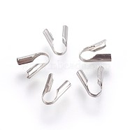 304 Stainless Steel Cord Ends, End Caps, Column, Stainless Steel Color, 7x2.5x6mm, Hole: 3.5x2mm(STAS-P237-80G-P)
