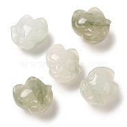 Natural Jade Carved Beads, Fox, 18~19x18x11~12mm, Hole: 1.4mm(G-P550-14E)