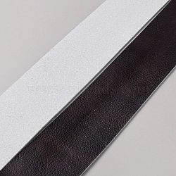 Flat Imitation Leather Cord, Black, 50x2mm, about 2.52 Yards(2.3m)/Roll(AJEW-WH20005-16G-01)