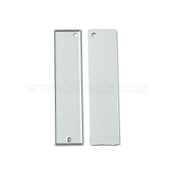 Carbon Steel Cutting Dies Stencils, for DIY Leather Making, Rectangle, Matte Platinum Color, 60x13.5mm(DIY-WH0158-04)