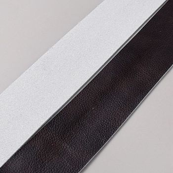 Flat Imitation Leather Cord, Black, 50x2mm, about 2.52 Yards(2.3m)/Roll