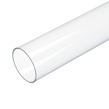 Transparent Acrylic Pipe Rigid Round Tube, for Lamps and Lanterns, Clear, 305x55mm, Inner Diameter: 51mm