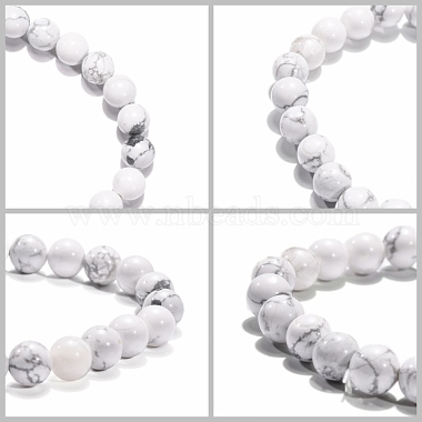 Природных драгоценных камней эластичные браслеты(BJEW-G073-12)-3