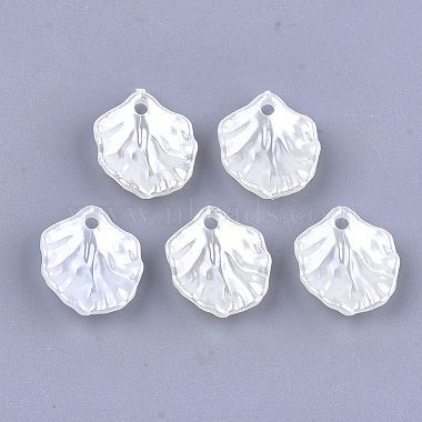 Creamy White Leaf Acrylic Pendants